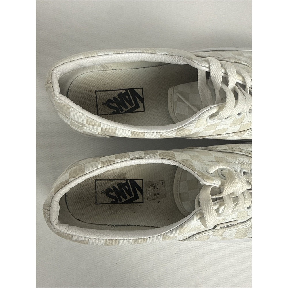 Vans Off The Wall White Checkered Low Top Lace Up Sneakers Womens Size 8.5 - Picture 8 of 11